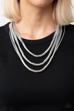 Load image into Gallery viewer, Mechanical Mania - Silver Necklace - Paparazzi - Dare2bdazzlin N Jewelry
