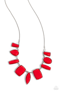 Luscious Luxe - Red Necklace - Paparazzi - Dare2bdazzlin N Jewelry