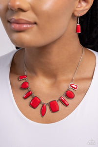 Luscious Luxe - Red Necklace - Paparazzi - Dare2bdazzlin N Jewelry
