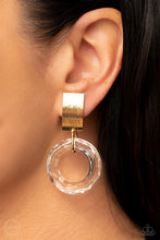 Load image into Gallery viewer, Clear Out! - Gold Earring - Paparazzi - Dare2bdazzlin N Jewelry
