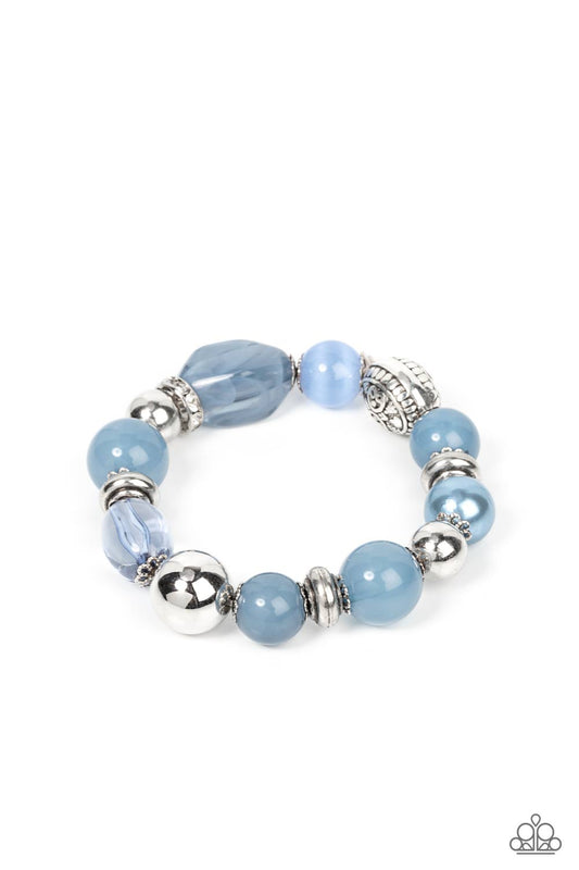 Tonal Takeover - Blue Bracelet - Paparazzi - Dare2bdazzlin N Jewelry