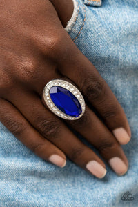 Believe in Bling - Blue Ring - Paparazzi - Dare2bdazzlin N Jewelry