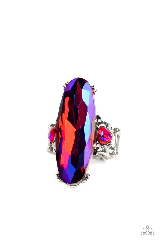 Interdimensional Dimension - Pink Ring - Paparazzi - Dare2bdazzlin N Jewelry