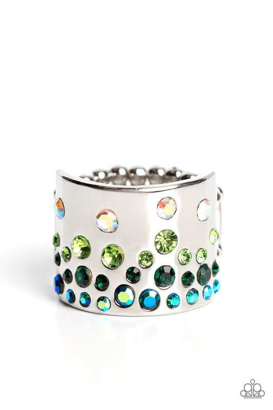 Sizzling Sultry - Green Ring - Paparazzi - Dare2bdazzlin N Jewelry