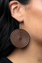 Load image into Gallery viewer, Caribbean Cymbal - Brown Earring - Paparazzi - Dare2bdazzlin N Jewelry
