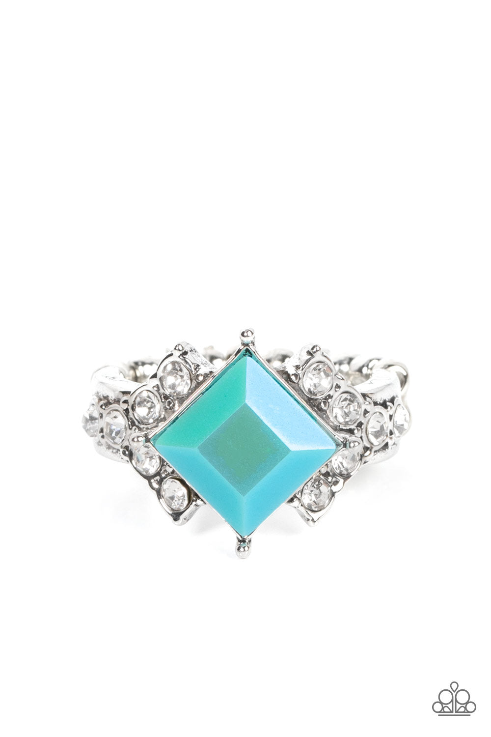 Mind-Blowing Brilliance - Blue Ring - Paparazzi - Dare2bdazzlin N Jewelry