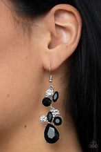 Load image into Gallery viewer, Rhinestone Reveler - Black Earring - Paparazzi - Dare2bdazzlin N Jewelry
