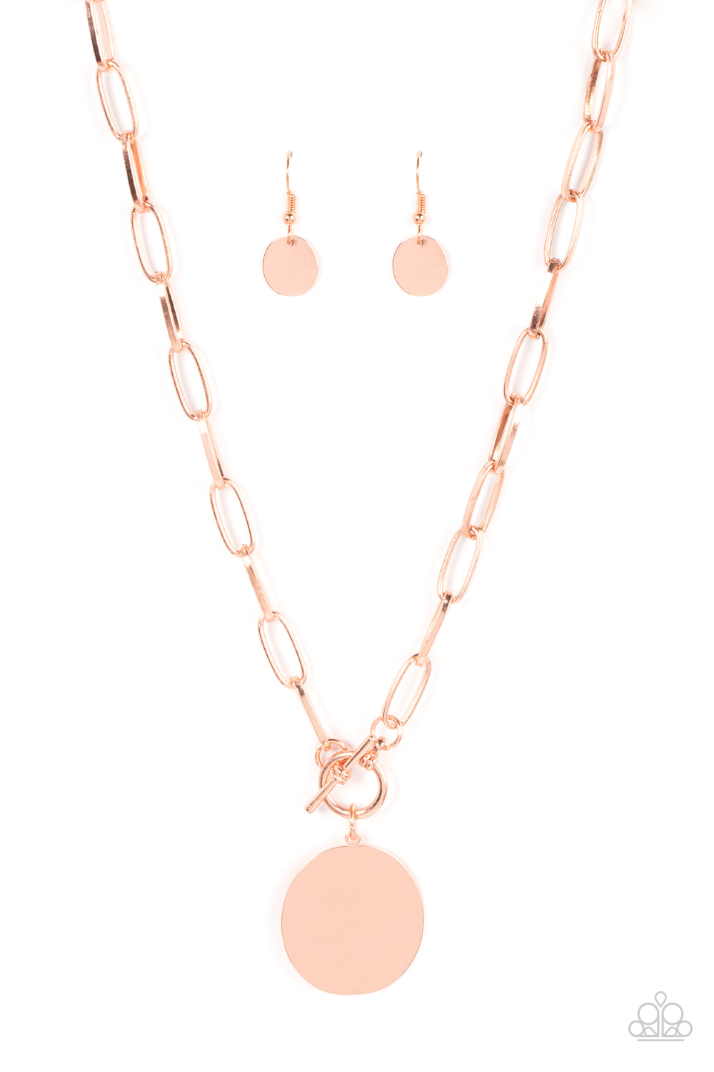 Tag Out - Copper Necklace - Paparazzi - Dare2bdazzlin N Jewelry