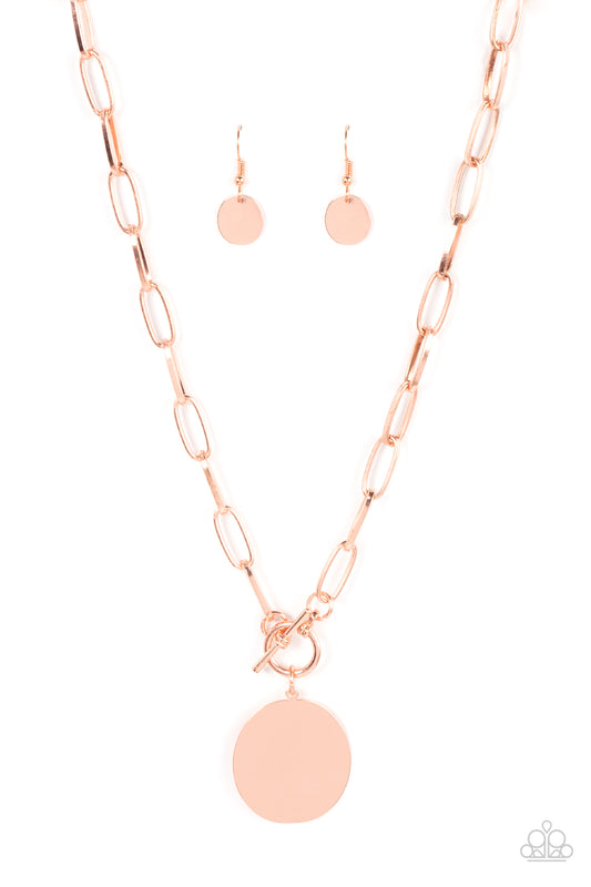 Tag Out - Copper Necklace - Paparazzi - Dare2bdazzlin N Jewelry