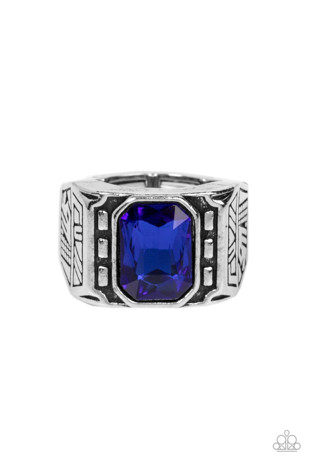 Metro Magnate - Blue Ring - Paparazzi - Dare2bdazzlin N Jewelry