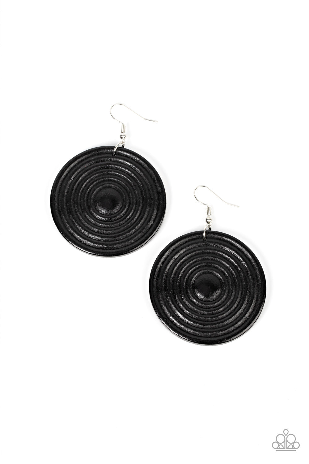 Caribbean Cymbal - Black Earring - Paparazzi - Dare2bdazzlin N Jewelry