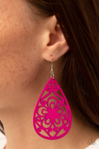 Marine Eden - Pink Earring - Paparazzi - Dare2bdazzlin N Jewelry