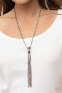Metallic MESH-Up - Silver Necklace - Paparazzi - Dare2bdazzlin N Jewelry