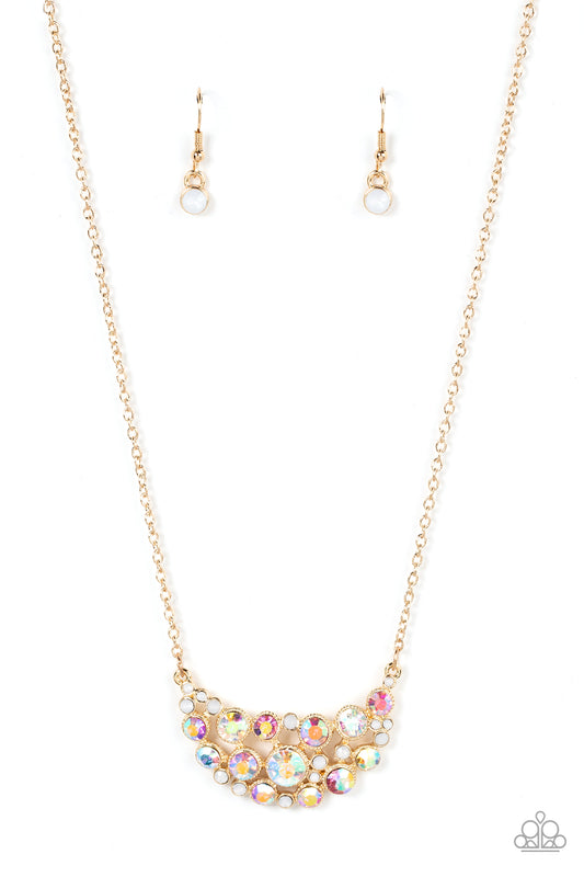 Effervescently Divine - Gold Necklace - Paparazzi - Dare2bdazzlin N Jewelry