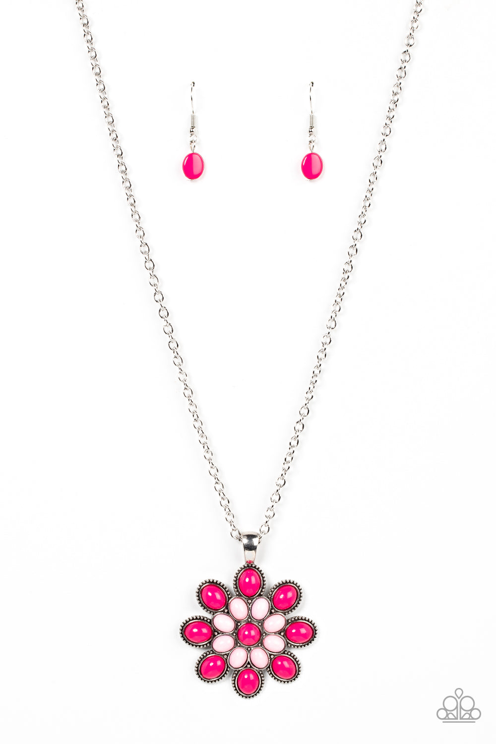 In the MEADOW of Nowhere - Pink Necklace - Paparazzi - Dare2bdazzlin N Jewelry