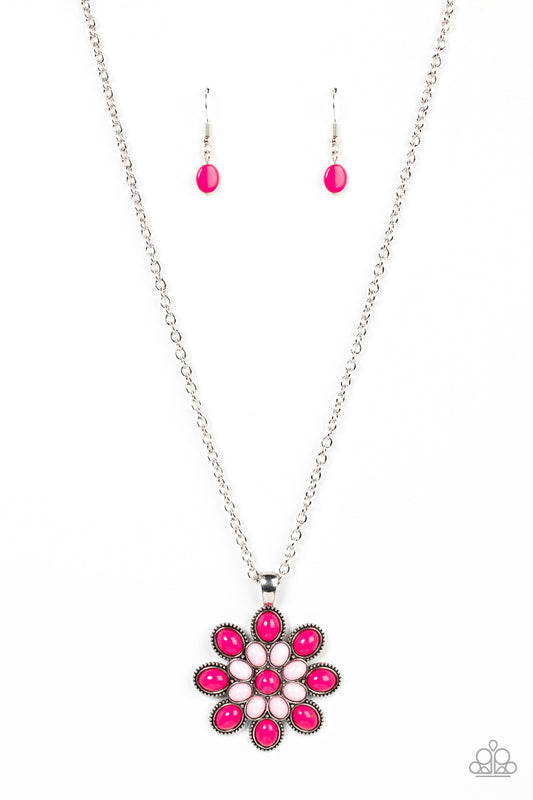 In the MEADOW of Nowhere - Pink Necklace - Paparazzi - Dare2bdazzlin N Jewelry