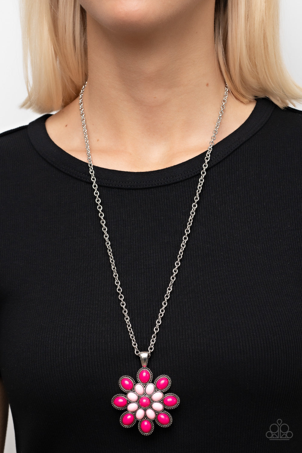 In the MEADOW of Nowhere - Pink Necklace - Paparazzi - Dare2bdazzlin N Jewelry