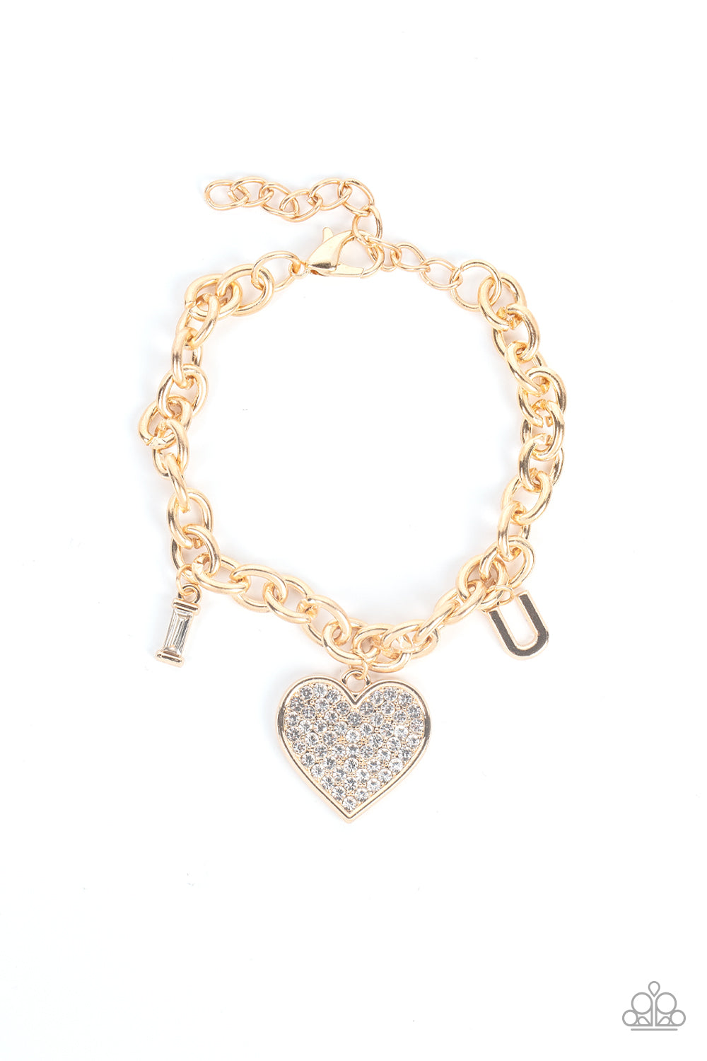 Declaration of Love - Gold Bracelet - Paparazzi - Dare2bdazzlin N Jewelry