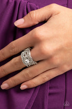Load image into Gallery viewer, Doting on Dazzle - White Ring - Paparazzi - Dare2bdazzlin N Jewelry
