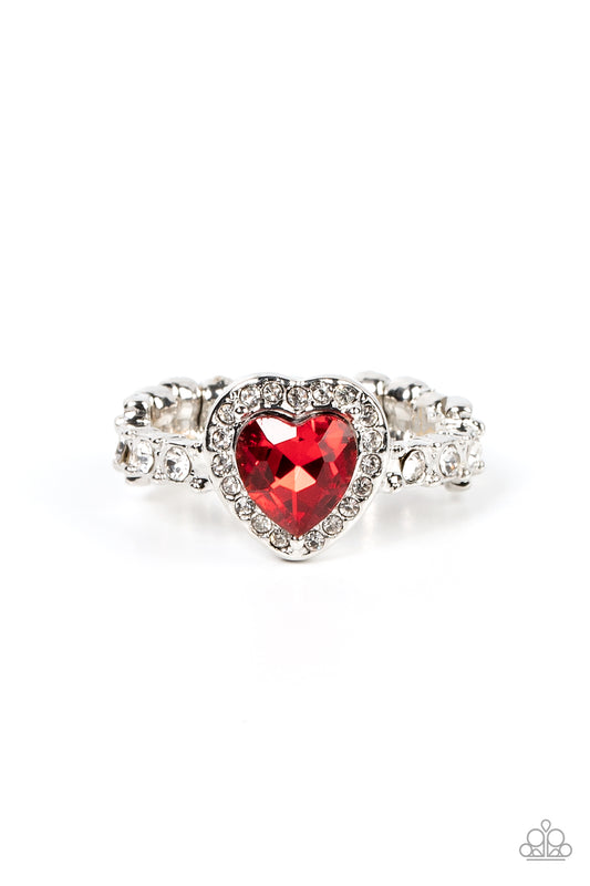 Romantic Reputation - Red Ring - Paparazzi - Dare2bdazzlin N Jewelry