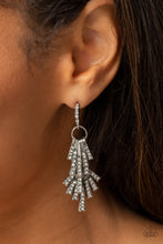 Load image into Gallery viewer, Fan of Glam - White Earring - Paparazzi - Dare2bdazzlin N Jewelry
