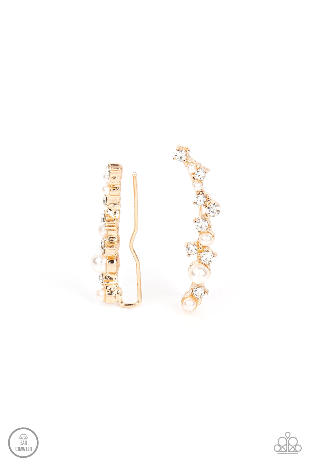 Couture Crawl - Gold Ear Crawlers - Paparazzi - Dare2bdazzlin N Jewelry