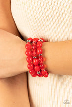 Load image into Gallery viewer, Coastal Coastin - Red Bracelet - Paparazzi - Dare2bdazzlin N Jewelry
