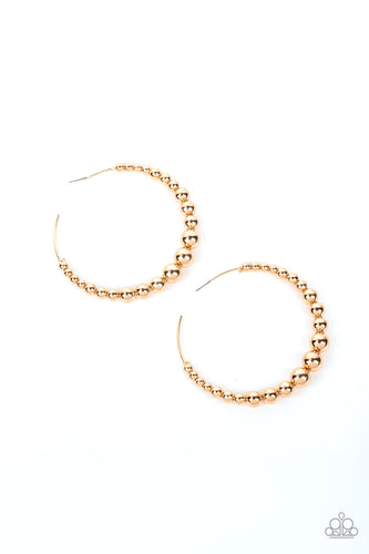 Show Off Your Curves - Gold Earring - Paparazzi - Dare2bdazzlin N Jewelry