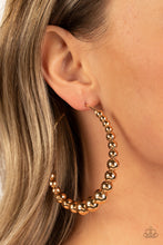 Load image into Gallery viewer, Show Off Your Curves - Gold Earring - Paparazzi - Dare2bdazzlin N Jewelry
