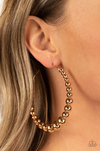 Show Off Your Curves - Gold Earring - Paparazzi - Dare2bdazzlin N Jewelry