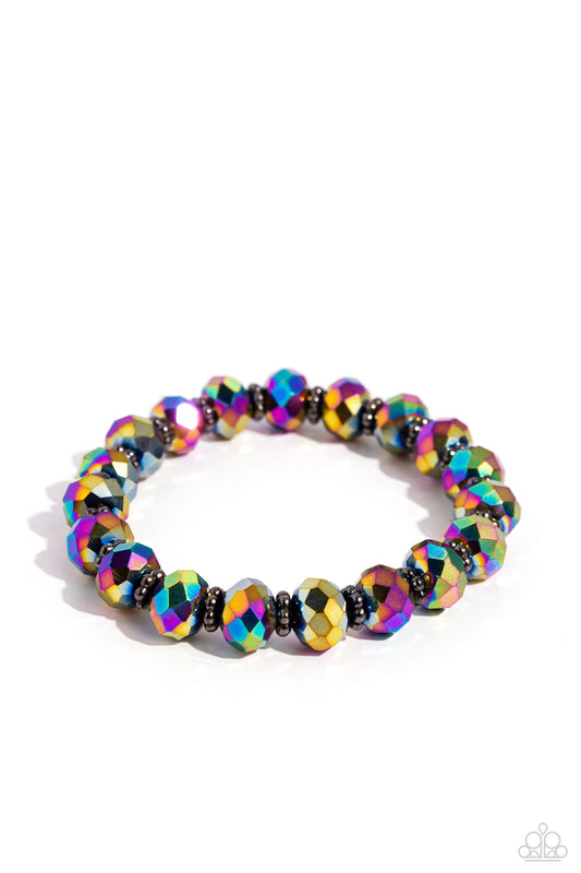 Shimmering Satisfaction - Multi Bracelet - Paparazzi - Dare2bdazzlin N Jewelry