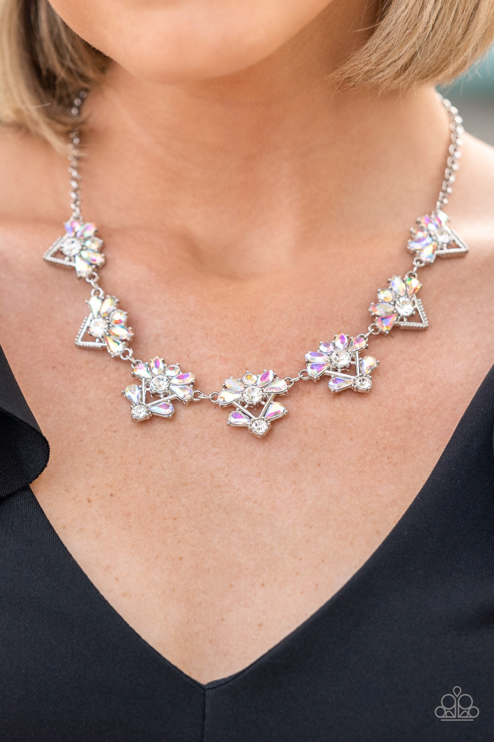 Extragalactic Extravagance - Multi Necklace - Paparazzi - Dare2bdazzlin N Jewelry