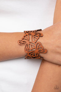 Butterfly Breeze - Brown Bracelet - Paparazzi - Dare2bdazzlin N Jewelry