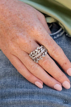 Load image into Gallery viewer, Scattered Sensation - White Ring - Paparazzi - Dare2bdazzlin N Jewelry
