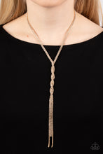 Load image into Gallery viewer, Impressively Icy - Gold Necklace - Paparazzi - Dare2bdazzlin N Jewelry
