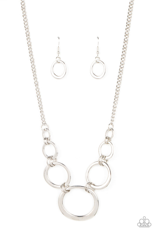 Short Circuit - Silver Necklace - Paparazzi - Dare2bdazzlin N Jewelry