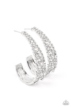 Load image into Gallery viewer, Cold as Ice - White Earring - Paparazzi - Dare2bdazzlin N Jewelry
