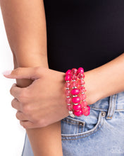 Load image into Gallery viewer, Colorful Charade - Pink Bracelet - Paparazzi - Dare2bdazzlin N Jewelry
