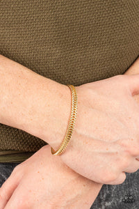 City Crusader - Gold Bracelet - Paparazzi - Dare2bdazzlin N Jewelry