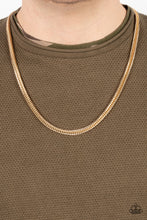 Load image into Gallery viewer, Downtown Defender - Gold Necklace - Paparazzi - Dare2bdazzlin N Jewelry
