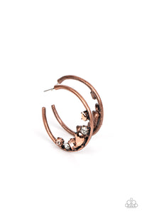 Attractive Allure - Copper Earring - Paparazzi - Dare2bdazzlin N Jewelry