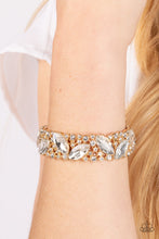 Load image into Gallery viewer, Full Body Chills - Gold Bracelet - Paparazzi - Dare2bdazzlin N Jewelry
