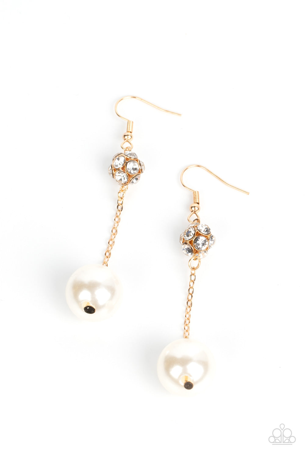 Nautical Nostalgia - Gold Earring - Paparazzi - Dare2bdazzlin N Jewelry