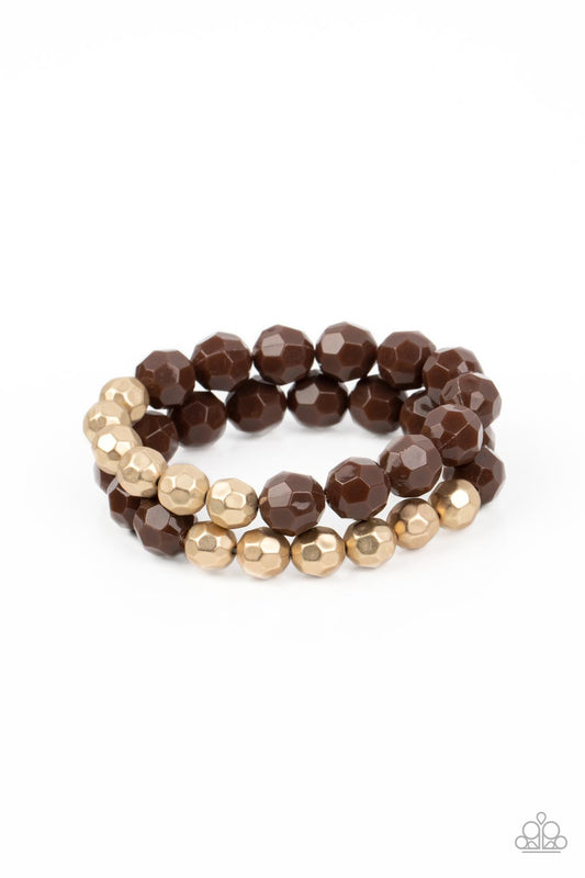 Grecian Glamour - Brown Bracelet - Paparazzi - Dare2bdazzlin N Jewelry