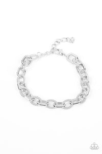 Double Clutch - Silver Bracelet - Paparazzi - Dare2bdazzlin N Jewelry