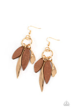 Load image into Gallery viewer, Primal Palette - Gold Earring - Paparazzi - Dare2bdazzlin N Jewelry
