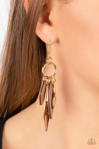 Primal Palette - Gold Earring - Paparazzi - Dare2bdazzlin N Jewelry