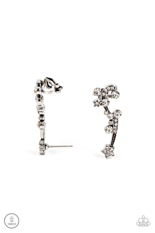 Astral Anthem - White Earring - Paparazzi - Dare2bdazzlin N Jewelry