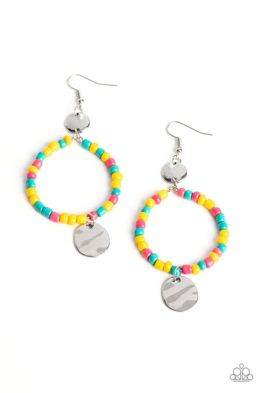 Cayman Catch - Yellow Earring - Paparazzi - Dare2bdazzlin N Jewelry