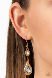 Dazzling Droplets - Multi Earring - Paparazzi - Dare2bdazzlin N Jewelry